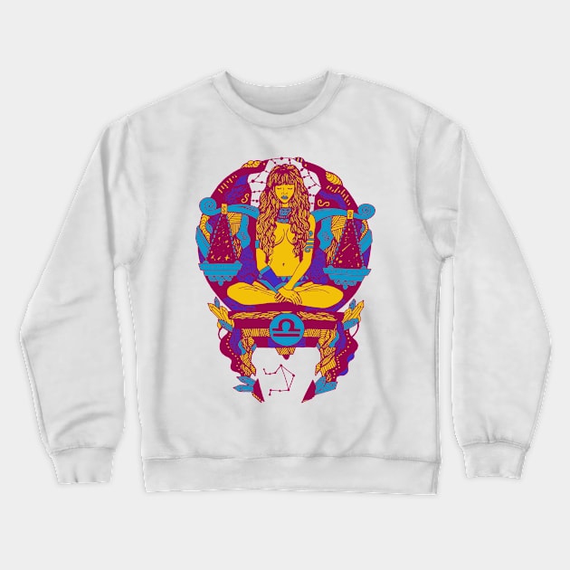 Triad Libra Beauty Crewneck Sweatshirt by kenallouis